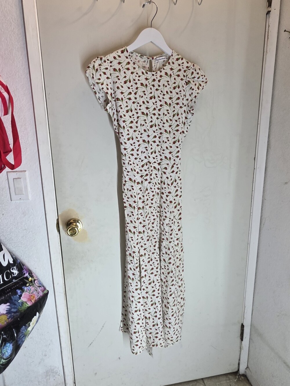 Reformation Women's Gavin Cutout Floral-print Crepe Midi Dress - Picture 3 of 6